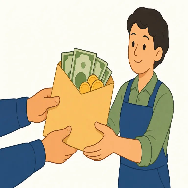 paycheckの覚え方イラスト