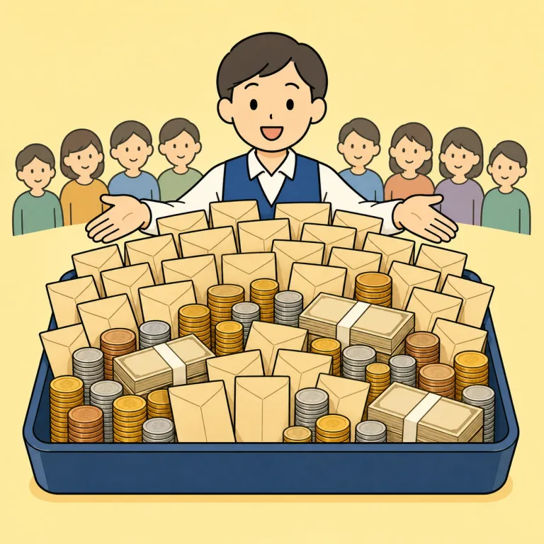 payroll（給与総額・noun）の覚え方イラスト