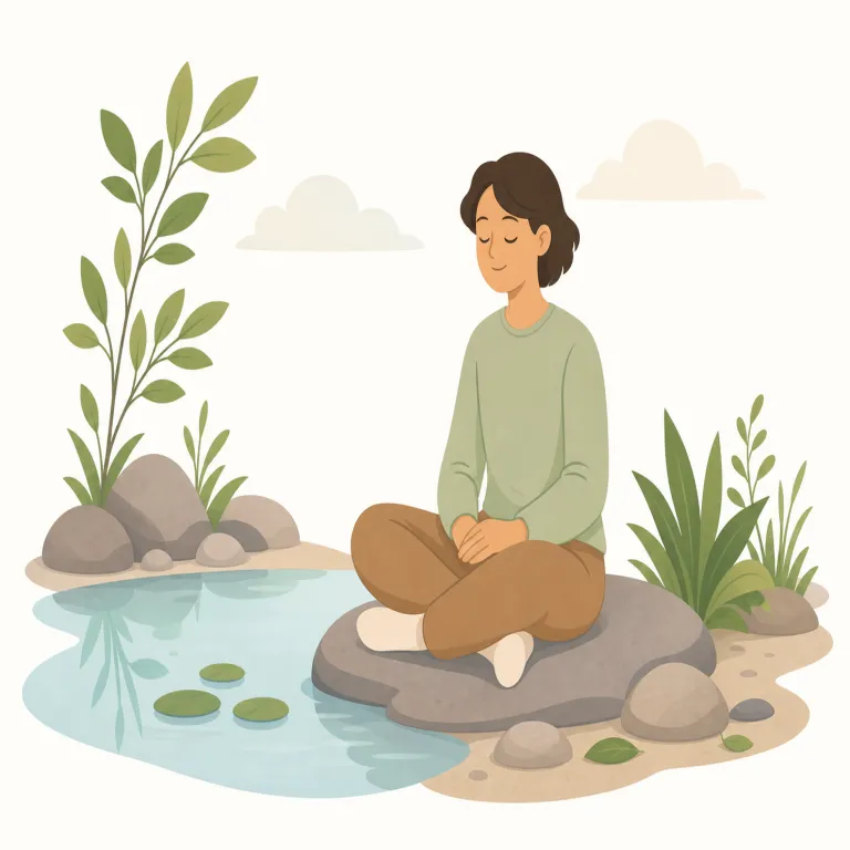 peaceful（平和な・形容詞）の覚え方イラスト — peaceful は peace「平和」に -ful「〜に満ちた」が付いた語で、「争い・戦争・暴力がない」と覚えるとよいです