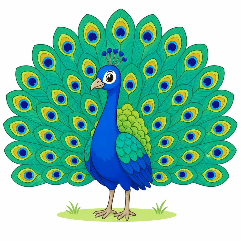 peacockの覚え方イラスト