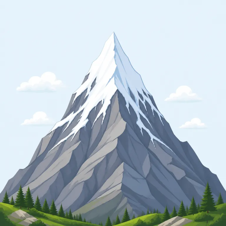 peak（ピーク・名詞）の覚え方イラスト — 「ピーク」の peak は、山のいちばん高い点のイメージを、時間・数値・勢いに広げて覚えます