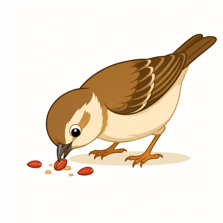 pecked（ついばみ／キスした・動詞）の覚え方イラスト — pecked は peck の過去形です