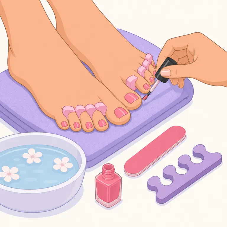 pedicureの覚え方イラスト
