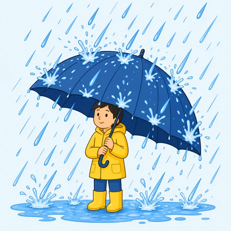 pelting（激しく投げつける・動詞）の覚え方イラスト — この義の pelting は、雨が「激しく降る」基本義とは別に、人が石・雪玉・物などを相手へ次々と強く投げつける動作を表す