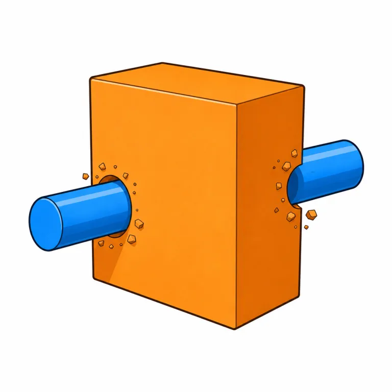 penetration（貫通・noun）の覚え方イラスト
