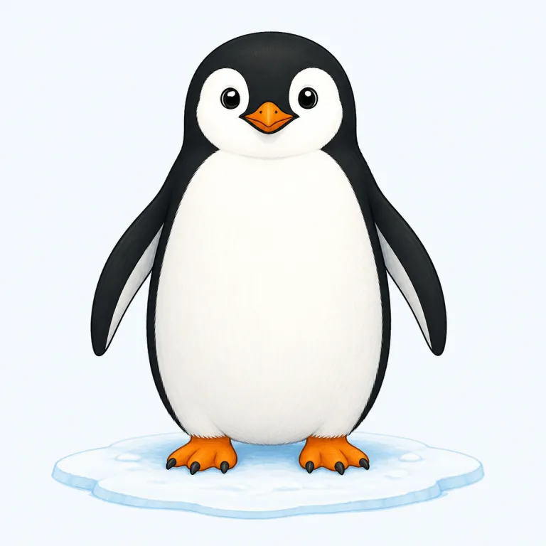 penguin（ペンギン・名詞）の覚え方イラスト
