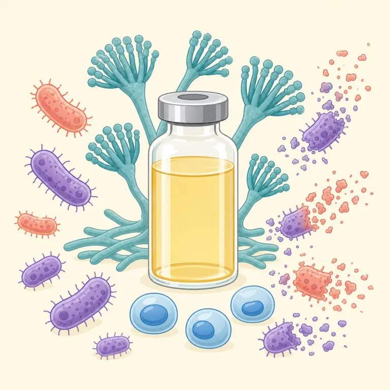 penicillin（ペニシリン・名詞）の覚え方イラスト — penicillin は、単独の薬名として覚えるより、『-cillin で終わる抗生物質の代表』として押さえると残りやすいです