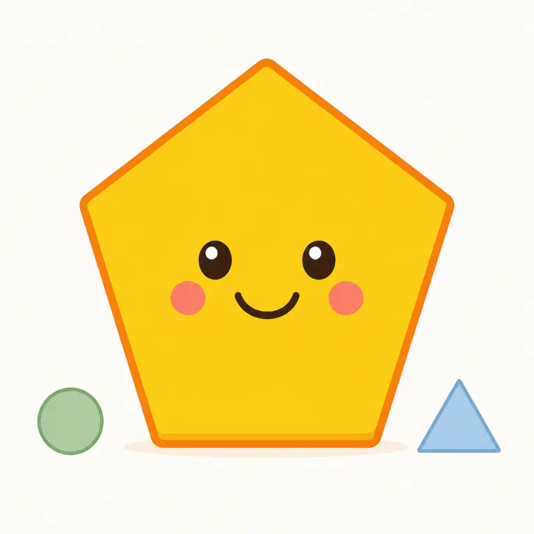 pentagonal（五角形の・形容詞）の覚え方イラスト — まず pentagon「五角形」を土台にすると覚えやすい