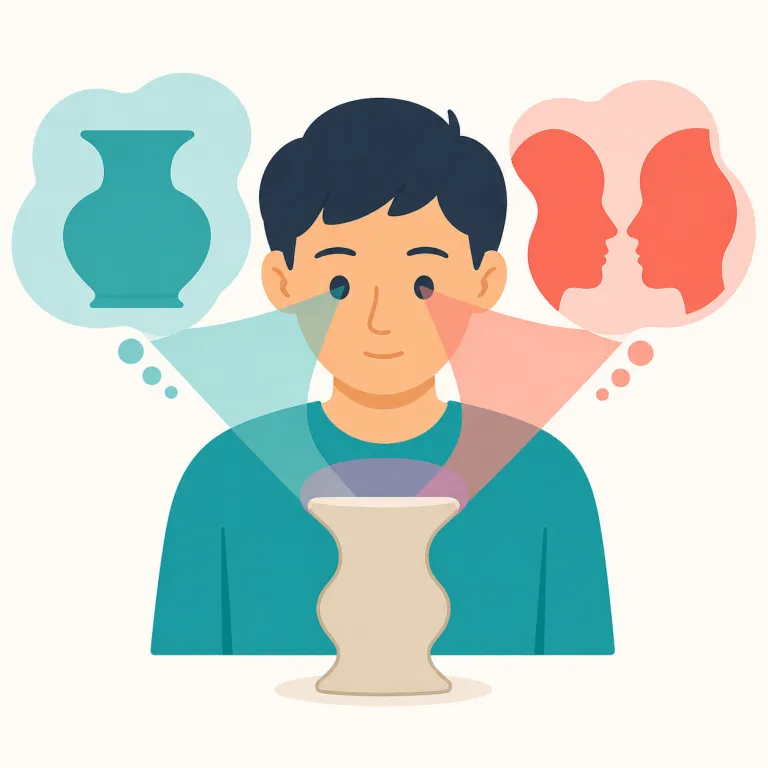 perception（認識・名詞）の覚え方イラスト — この perception は「知覚」そのものではなく、物事をどう受け止め、理解しているかという「認識」の意味で覚えます