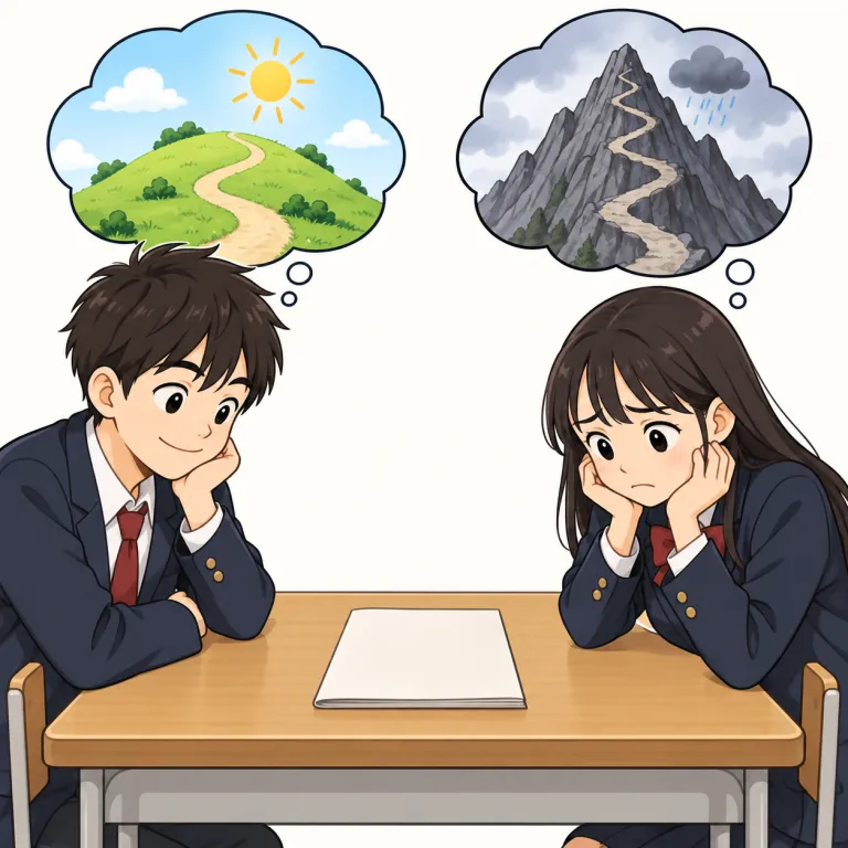 perception（見方・noun）の覚え方イラスト