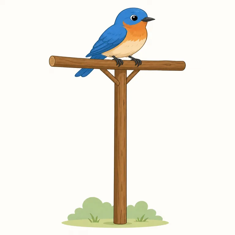perch（（鳥の）止まり木、高い場所・noun）の覚え方イラスト