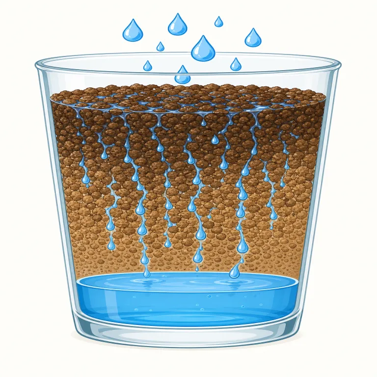 percolate（浸透する・動詞）の覚え方イラスト — まず coffee percolator を思い出すと記憶しやすい語です