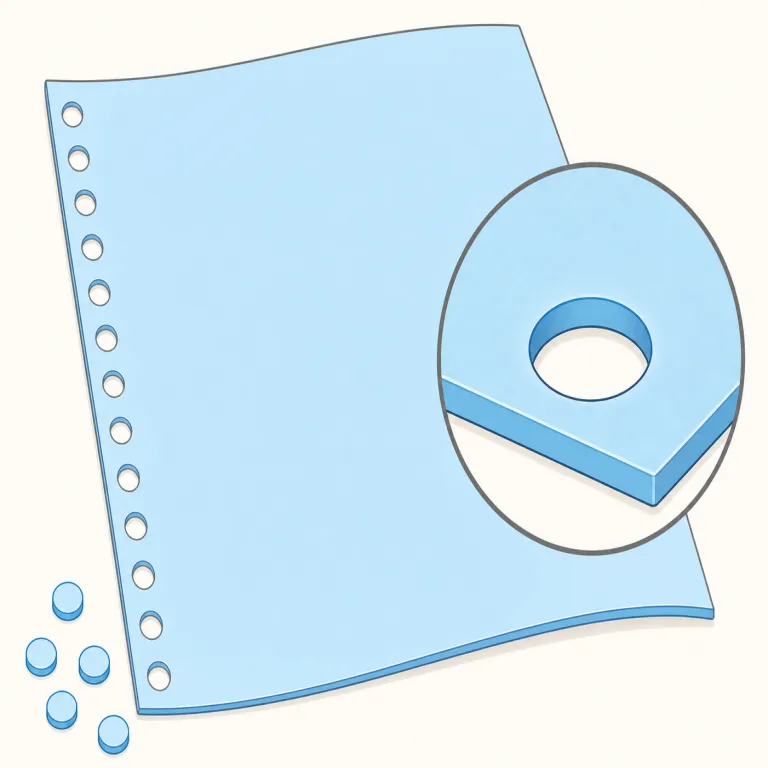 perforation（穿孔・名詞）の覚え方イラスト — perforate（穴をあける）の名詞形として覚えると定着しやすいです