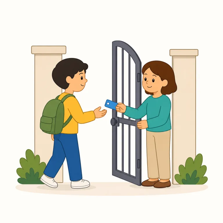 permission（許可・名詞）の覚え方イラスト — このエントリでは permission を「何かをしてよいと認めること」、つまり具体的な行動に対する許可として覚えます