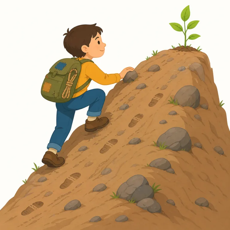 persistence（粘り強さ・名詞）の覚え方イラスト