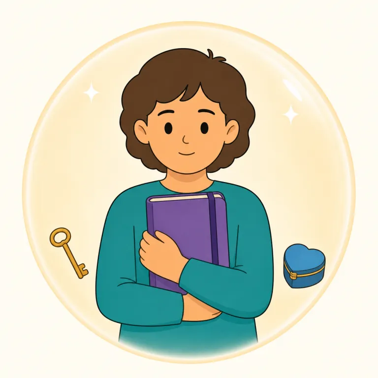 personal（個人的な・形容詞）の覚え方イラスト — この personal は「私的な」という基本義ではなく、考え・判断・感情などが「その人自身に基づく」という意味での「個人的な」です