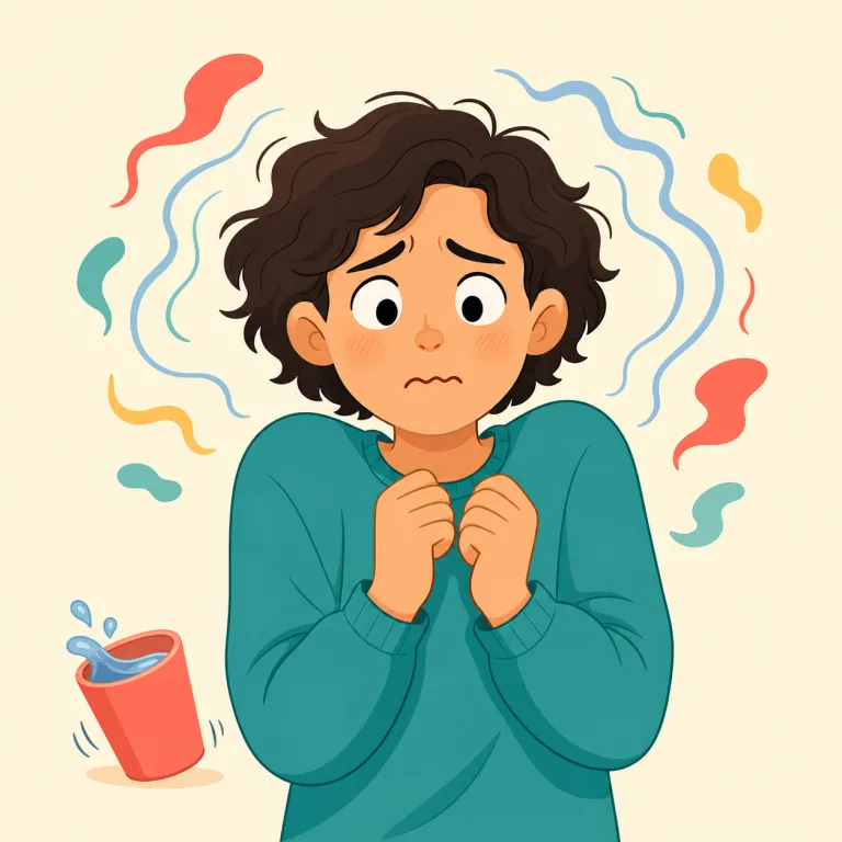 perturbed（動揺した・形容詞）の覚え方イラスト — まずは知っている disturbed や upset と近い語として覚えると入りやすいです
