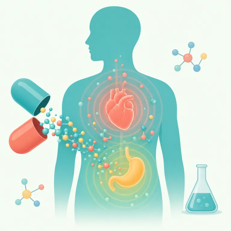 pharmacologically（薬理学的に・副詞）の覚え方イラスト — まず pharmacy（薬局）を核に置くと覚えやすいです
