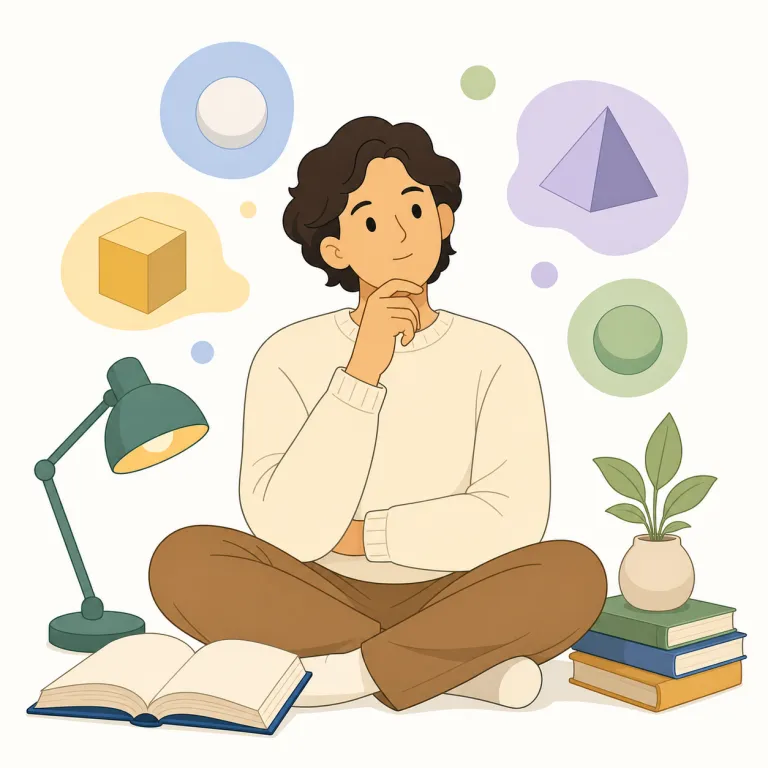 philosopher（哲学者・名詞）の覚え方イラスト — このエントリの philosopher は「思想家」という広い意味ではなく、哲学を専門に研究し、知識・存在・倫理などを体系的に論じる「哲学者」を指します