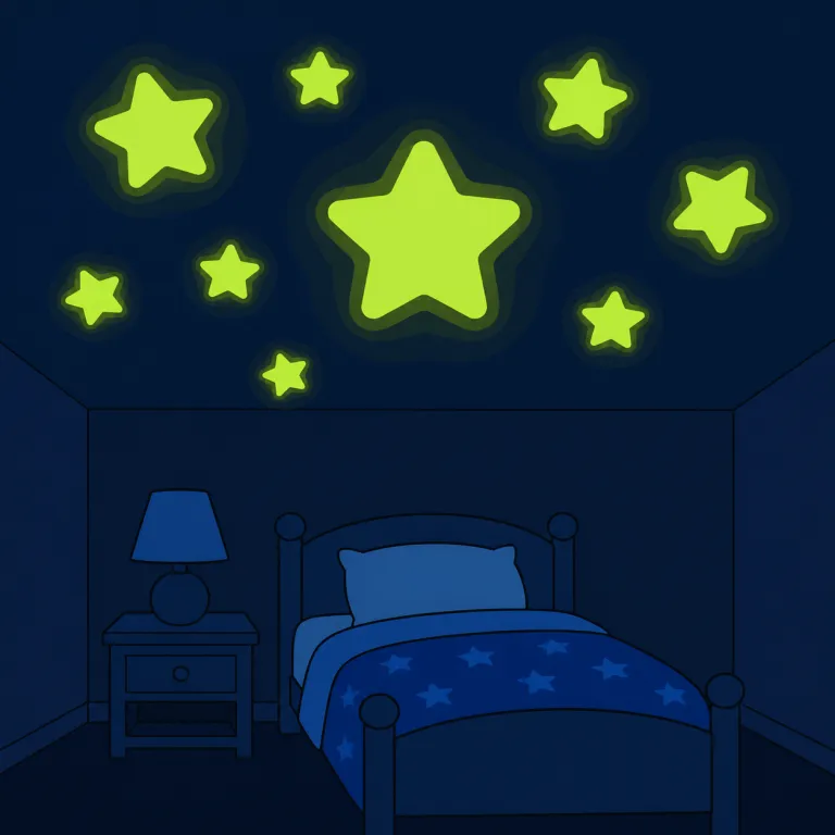 phosphorescent（蓄光性の・adjective）の覚え方イラスト