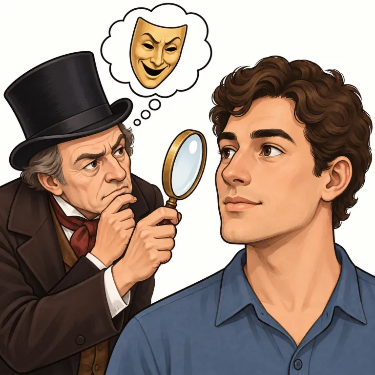 physiognomy（人相学・noun）の覚え方イラスト