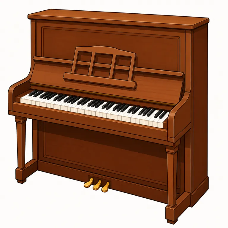 piano（ピアノ・名詞）の覚え方イラスト