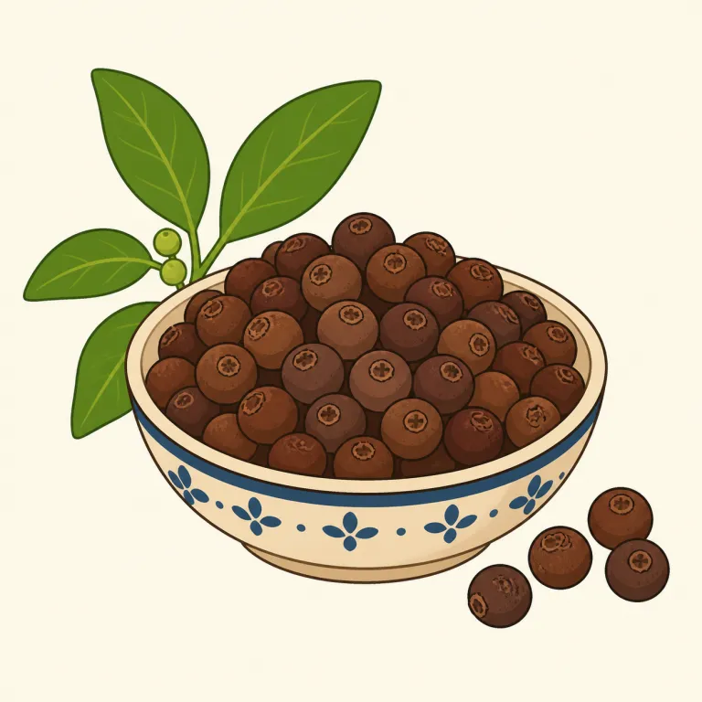pimento（ピメント（香辛料）・noun）の覚え方イラスト