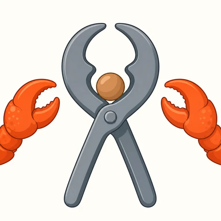 pincers（挟む道具・カニのはさみ・挟撃・名詞）の覚え方イラスト — まず `pinch`（つまむ・挟む）を思い出すと入りやすい語です