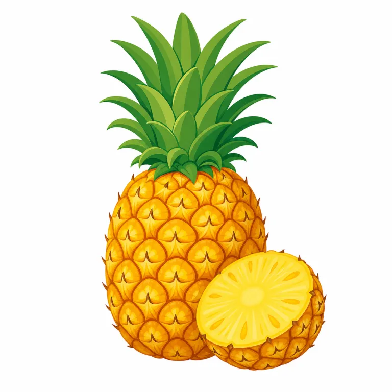 pineapple（パイナップル・名詞）の覚え方イラスト