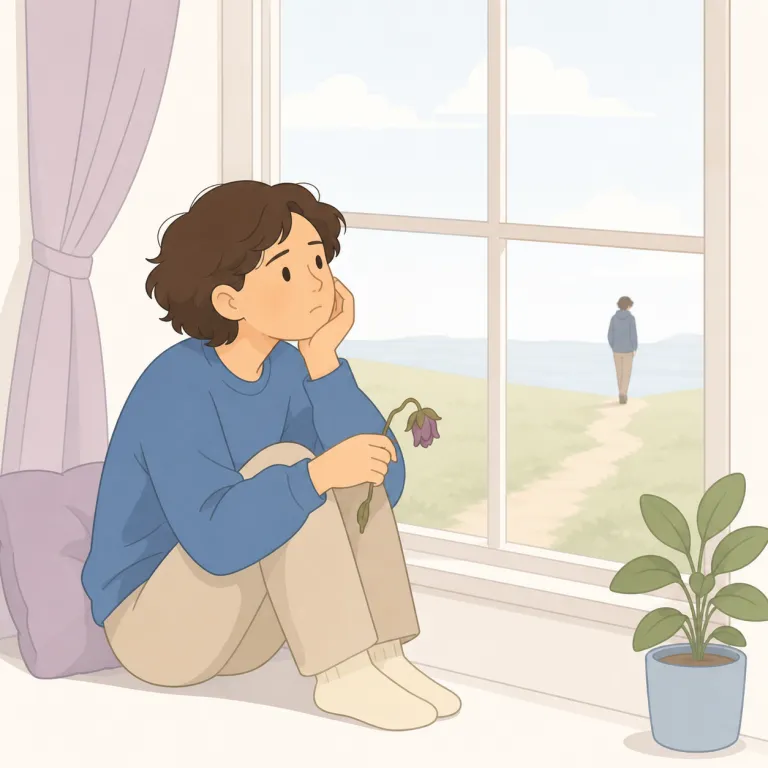 pined（恋い焦がれた・形容詞）の覚え方イラスト — この pined は、動詞 pine の過去分詞が形容詞化したものとして見ると自然です