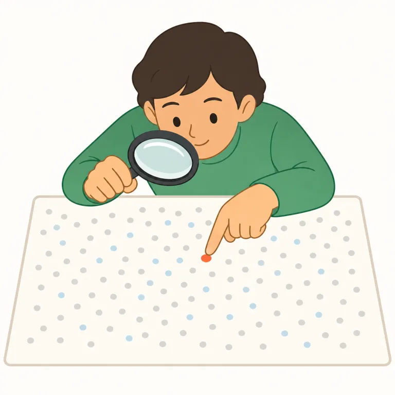 pinpointing（特定する・動詞）の覚え方イラスト — pin と point を分けて覚えると残りやすい語です