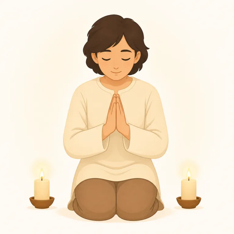 pious（敬虔な・形容詞）の覚え方イラスト — まず名詞形 piety「敬虔さ」とセットで覚えると定着しやすい語です