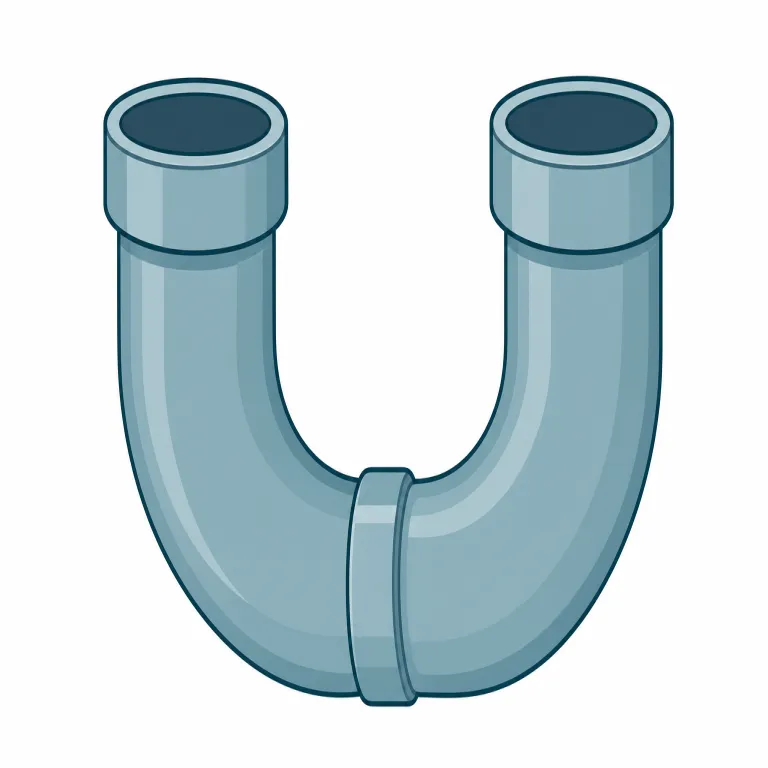 pipe（管・名詞）の覚え方イラスト — pipe は、液体や気体を通すための硬めの「管」を表します