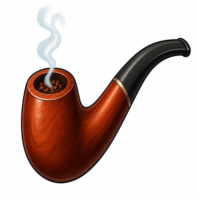pipe（喫煙パイプ・noun）の覚え方イラスト