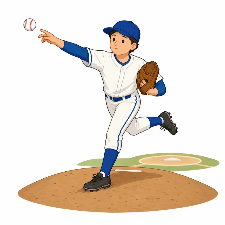pitcherの覚え方イラスト