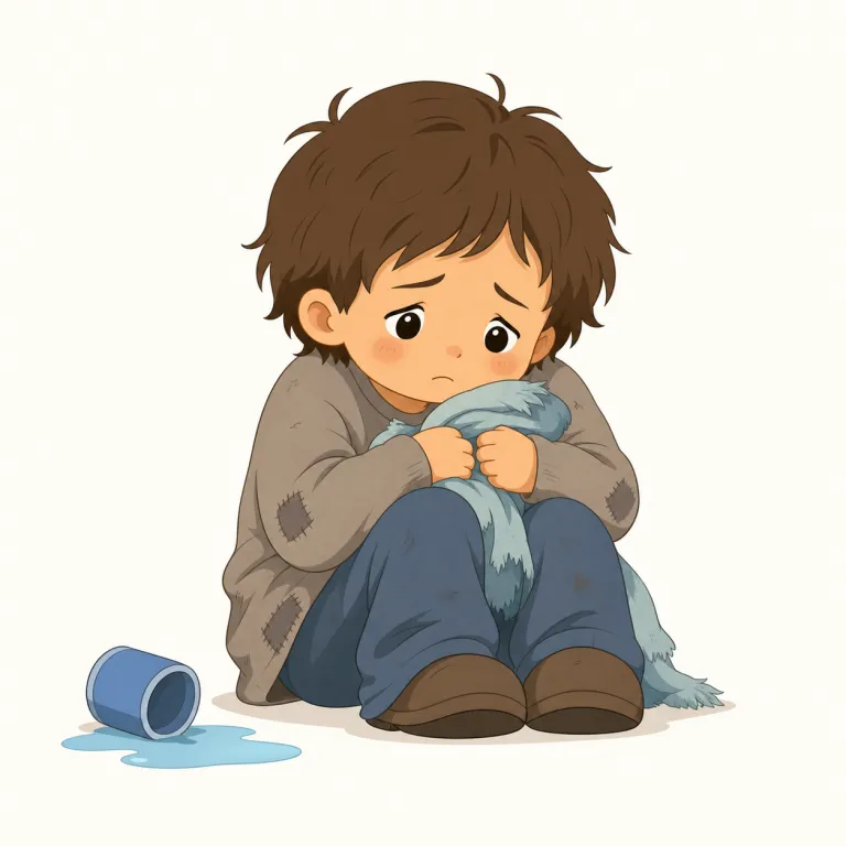 pitiful（哀れな・形容詞）の覚え方イラスト — pity（同情する・哀れむ）が分かれば、pitiful はまず「同情を誘うような」でつかめます