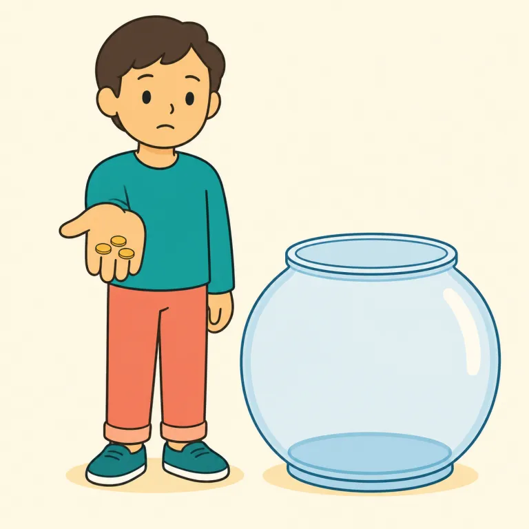 pittance（はした金・名詞）の覚え方イラスト — pittance は money や pay と結びつけて覚えるとよい語です