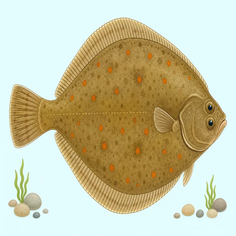 plaice（ガレイ・名詞）の覚え方イラスト — plaice は「食卓にのる魚名」で覚えると定着しやすい