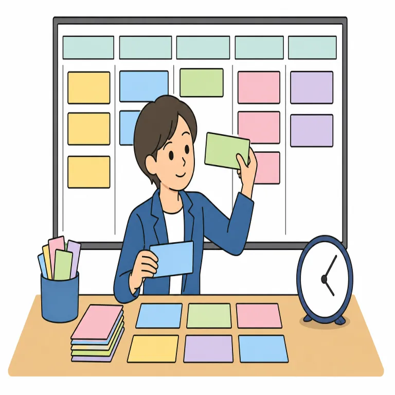 planner（プランナー・noun）の覚え方イラスト