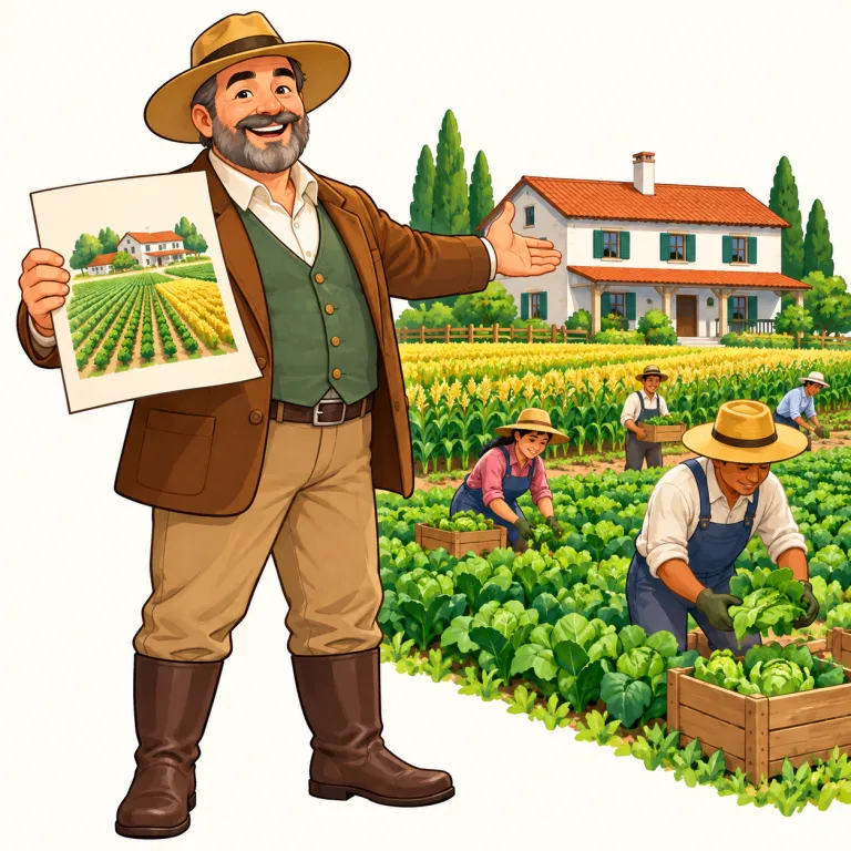 planter（農園主・名詞）の覚え方イラスト