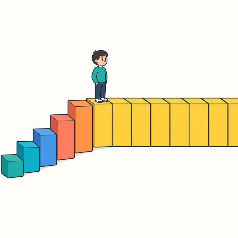 plateau（停滞期・noun）の覚え方イラスト