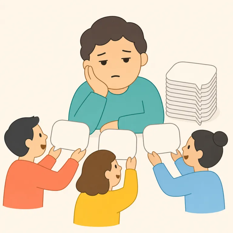 platitude（ありきたりな言葉・名詞）の覚え方イラスト — platitude は「ありきたりな言葉そのもの」を指す名詞