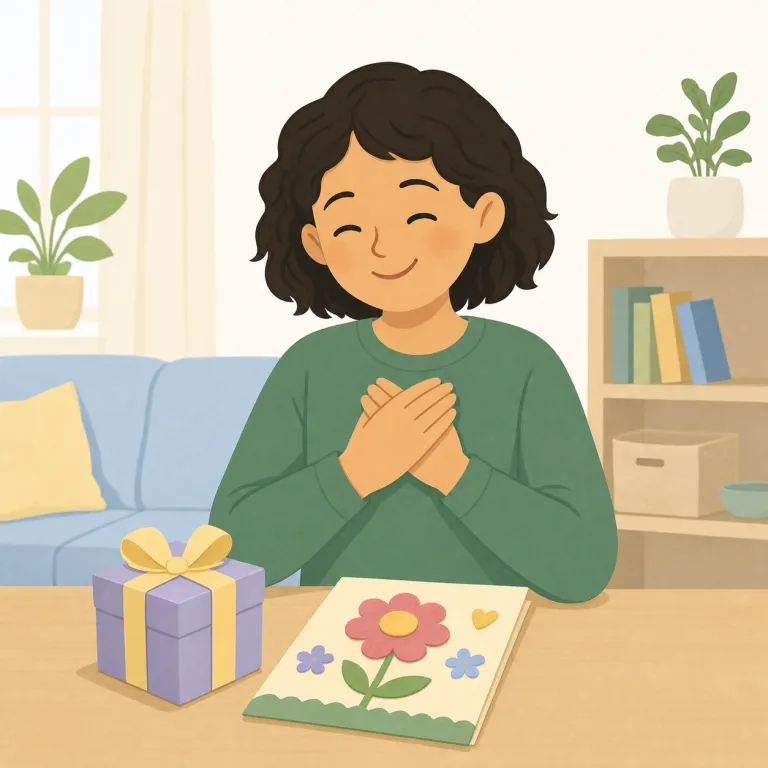 pleased（うれしい・形容詞）の覚え方イラスト — please「喜ばせる・満足させる」を知っていると、pleased は「喜ばされた結果、満足している」という形でつかめます