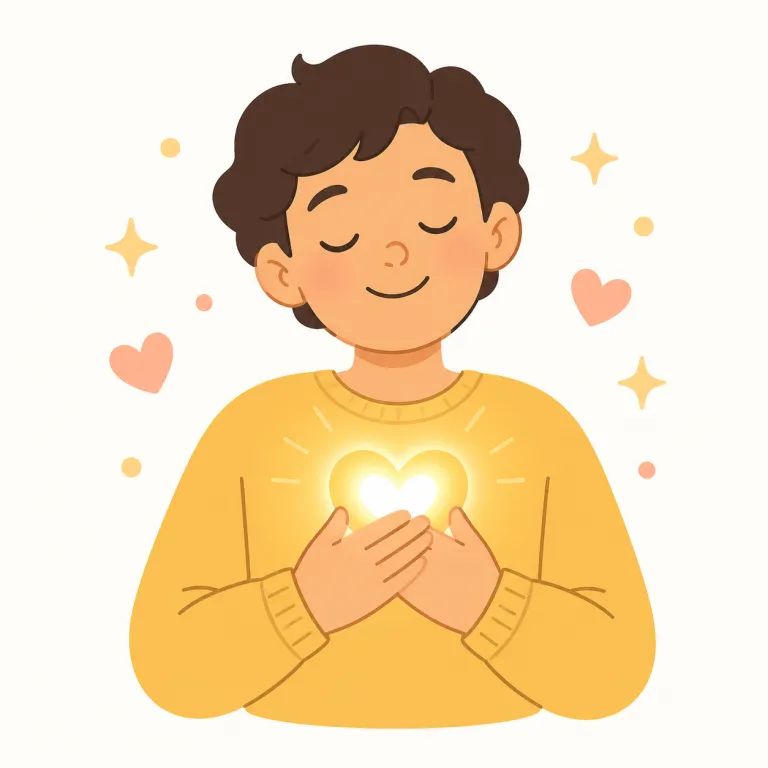 pleasure（喜び・名詞）の覚え方イラスト — このエントリでは pleasure を、活動そのものの「楽しみ」ではなく、心が満たされて感じる「喜び」として覚える