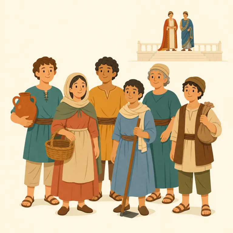 plebs（平民・名詞）の覚え方イラスト — まず対比で覚えると定着しやすい語です