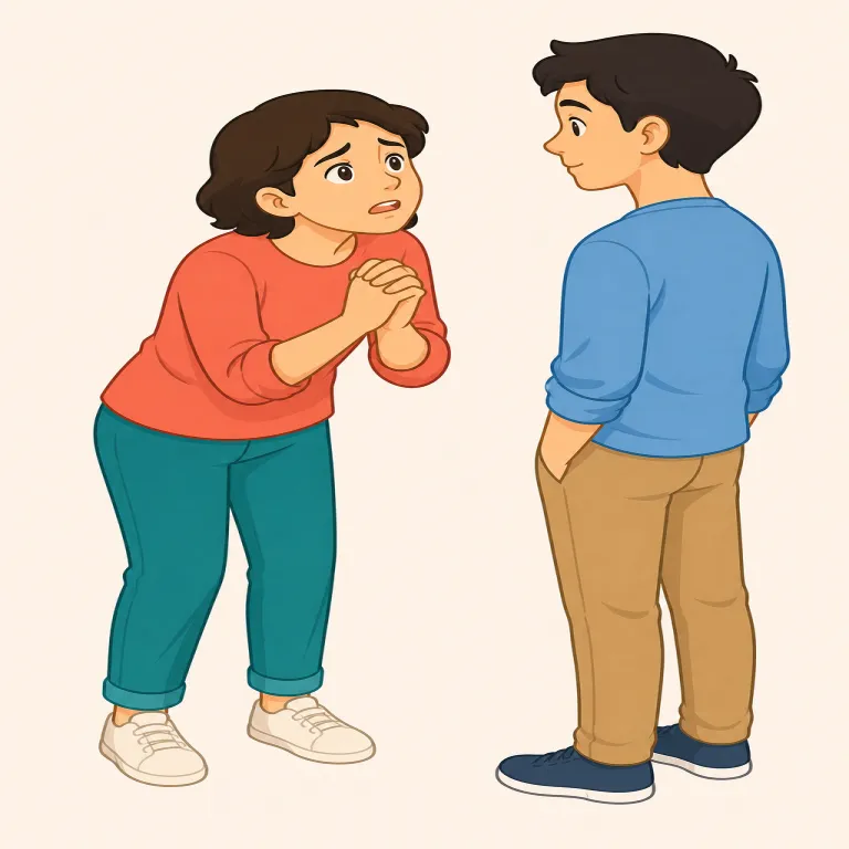 pled（嘆願した・動詞）の覚え方イラスト — pledはplead「嘆願する、必死に訴える」の過去形・過去分詞