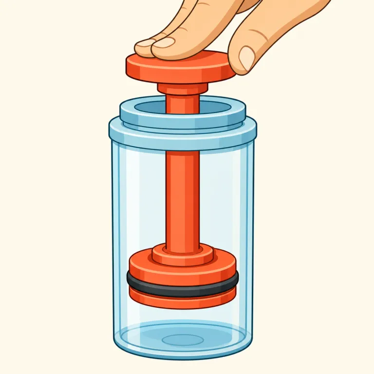 plunger（（排水管用の）ラバーカップ、吸引器・名詞）の覚え方イラスト — plunge（突っ込む、ぐっと沈む）に -er が付いた形だと見ると覚えやすい
