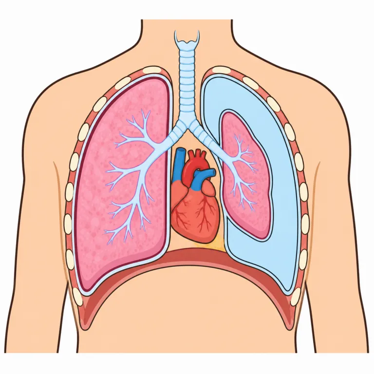 pneumothorax（気胸・noun）の覚え方イラスト