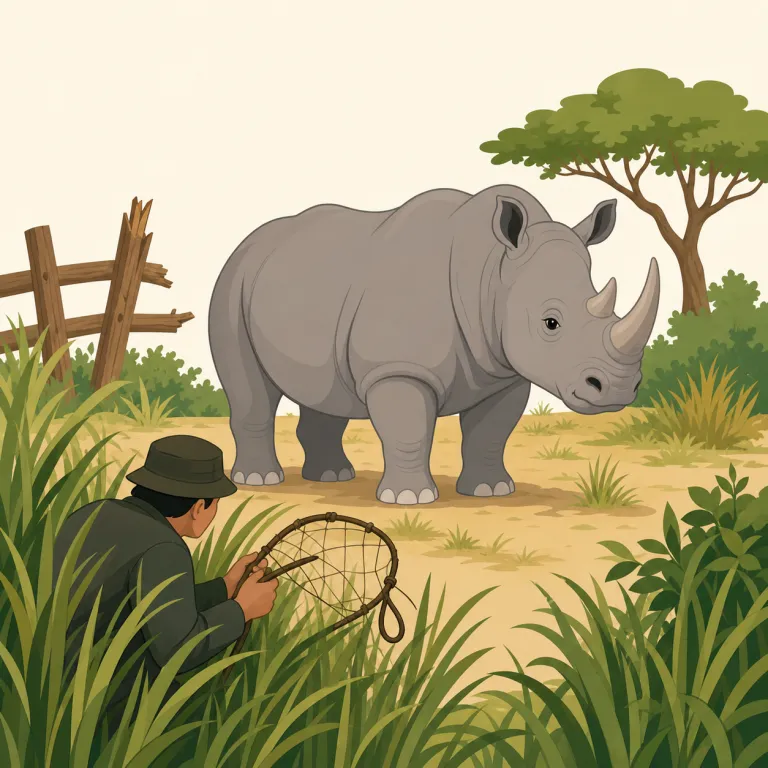 poaching（密猟・名詞）の覚え方イラスト — poach はまず動詞で「密猟する」