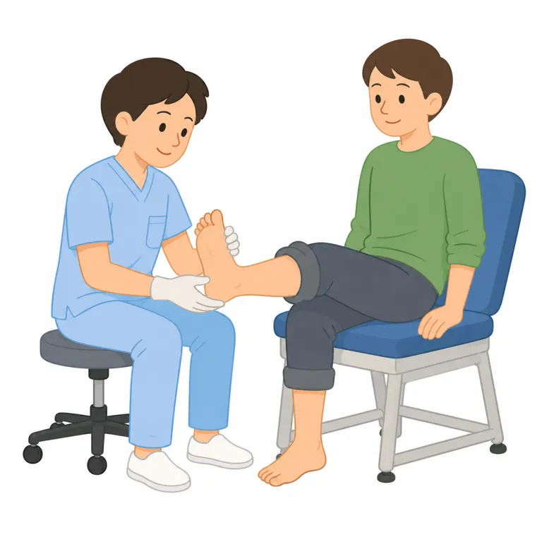 podiatrist（足病医・noun）の覚え方イラスト